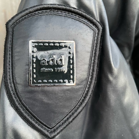 ADD Coat Goose Down Puffer Black US Size 2 Long ICON 10 Shiny - Picture 7 of 11